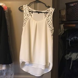 White blouse-like tank top